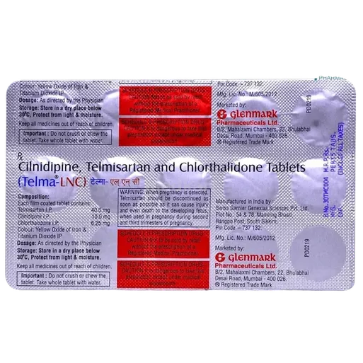 telma lnc 40/10/6.25mg tablet 15's